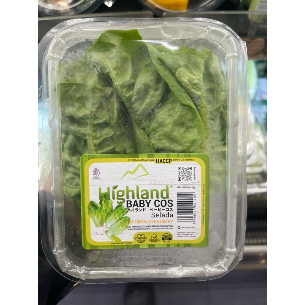 Highland Baby Cos / Sayur Baby Selada / Pack