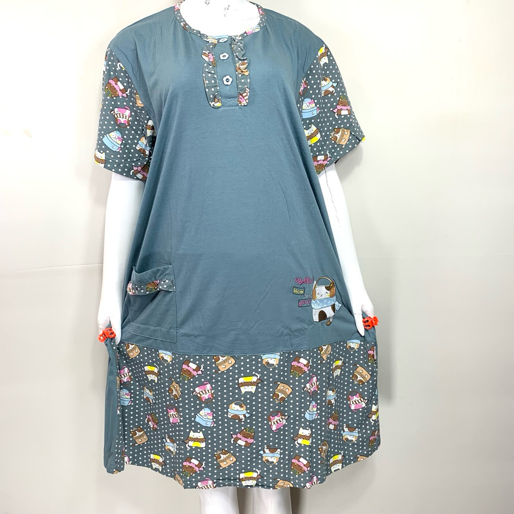 Sikobajutidur - Jumbo Daster Kaos Lorita | Baju Tidur Lorita