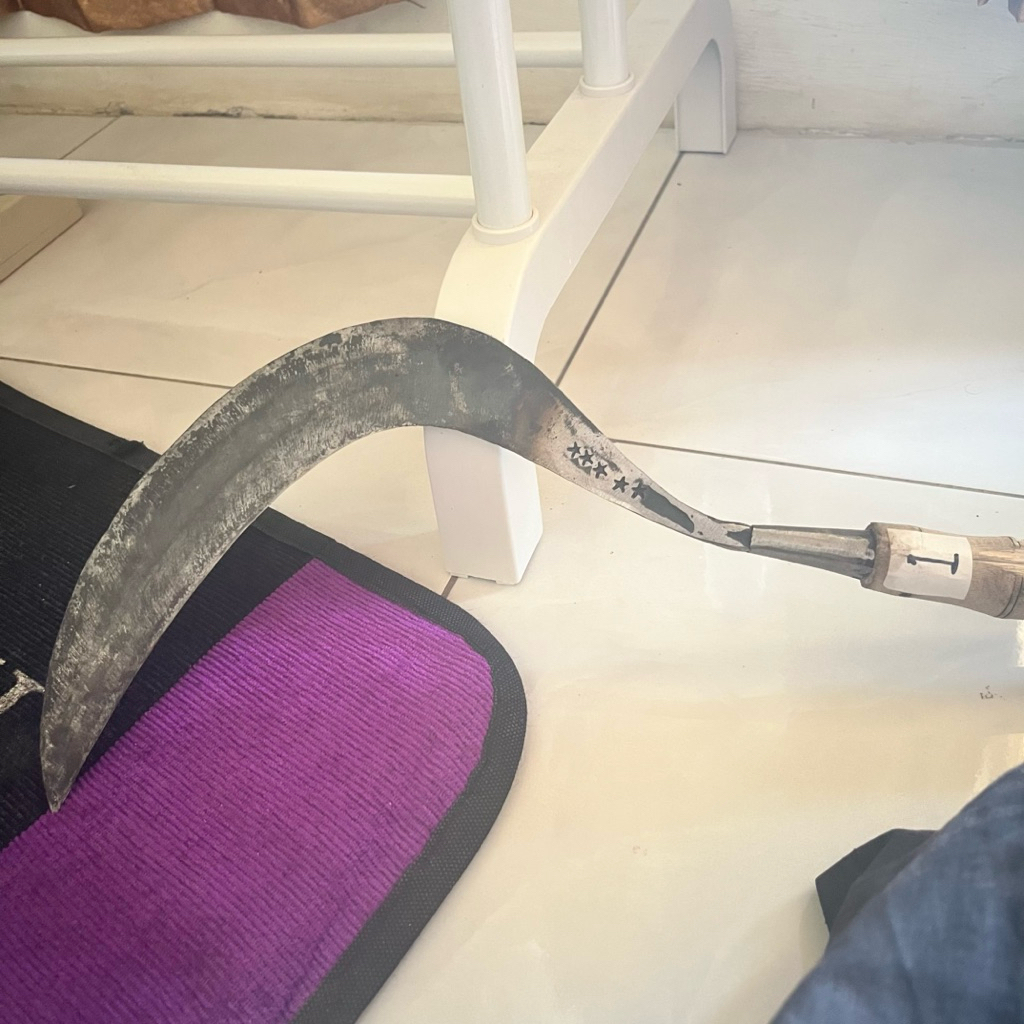 Pemangkas Sabit Baja/Arit Rumput Baja isen Asli Khasa madura