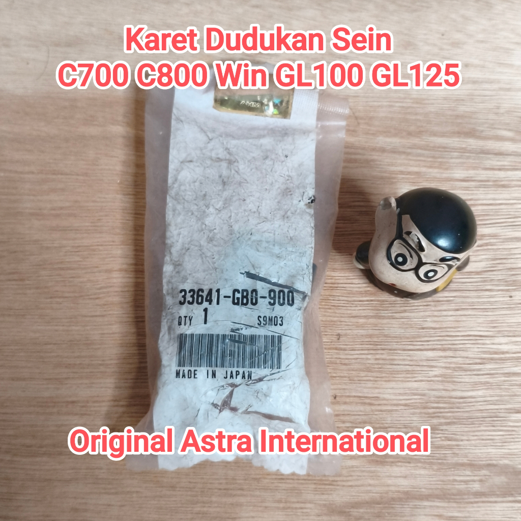 Karet Dudukan Gagang Rumah Lampu Sein Riting Honda Win C700 C800 GL125 GL100 Original Ori Jepang