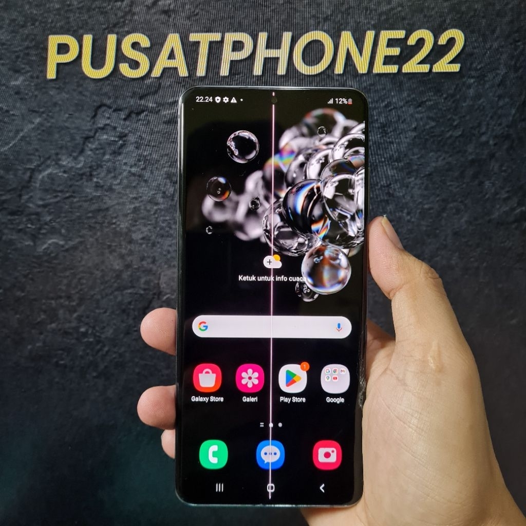 lcd samsung s20 ultra original minus