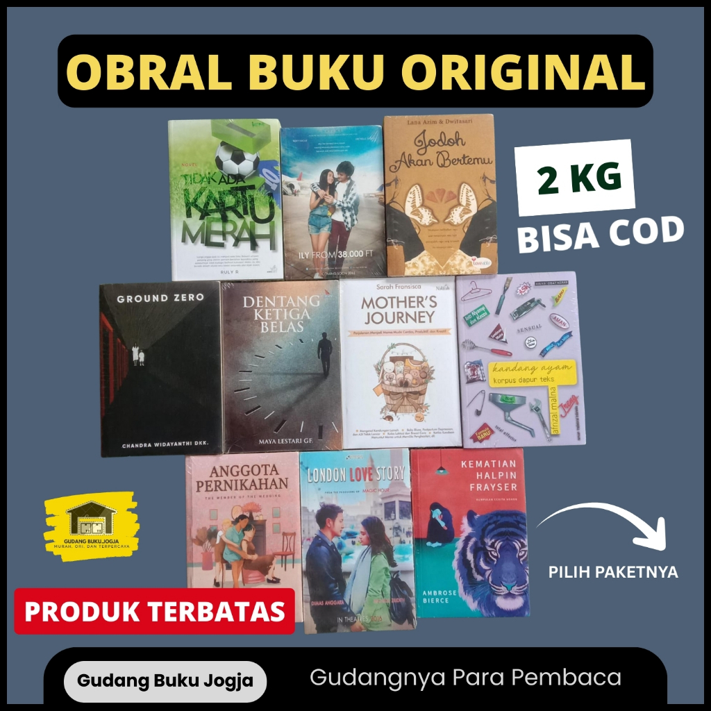 PAKET 10 Buku Novel Original Promo Cuci Gudang Re Write Liberty Dirty Little Secret Gerimis di Hatik