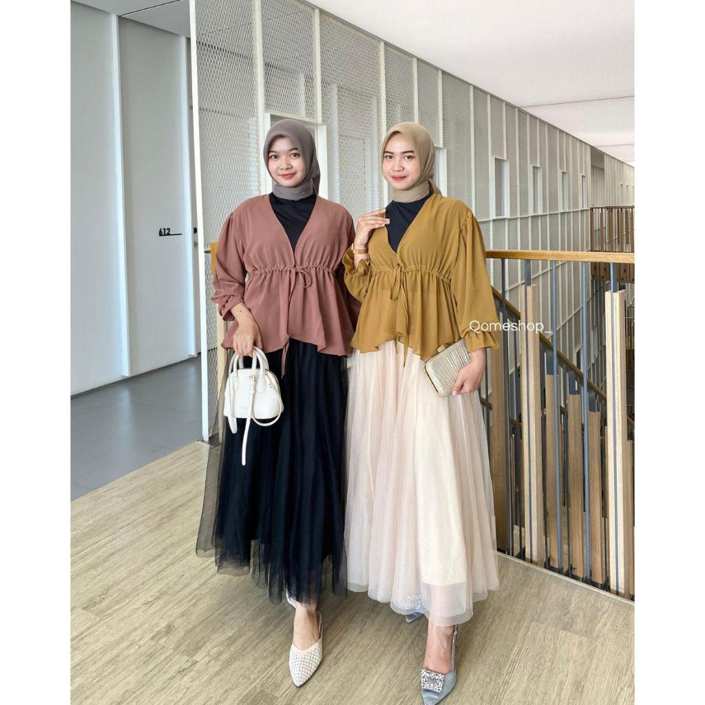 QOME - Blouse Ceruti/ Outer Shana /Blouse Wanita/Outer Ceruti/Outer Wanita