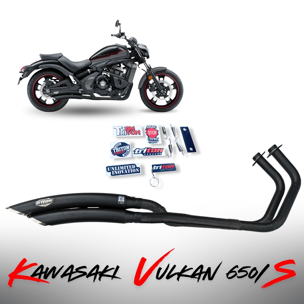 Knalpot Kawasaki Vulcan S 650 stainles stell full system