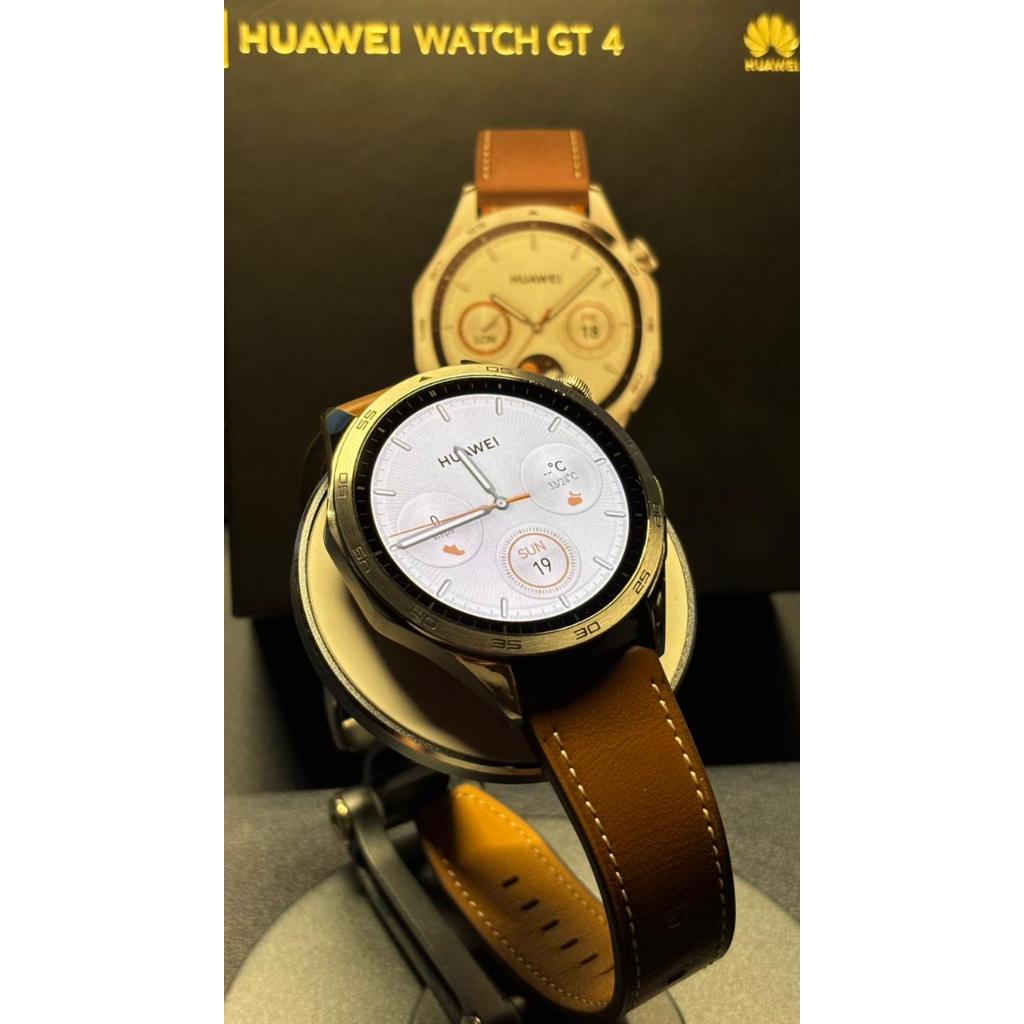 Huawei GT 4 46mm leather brown smartwatch  - used bekas