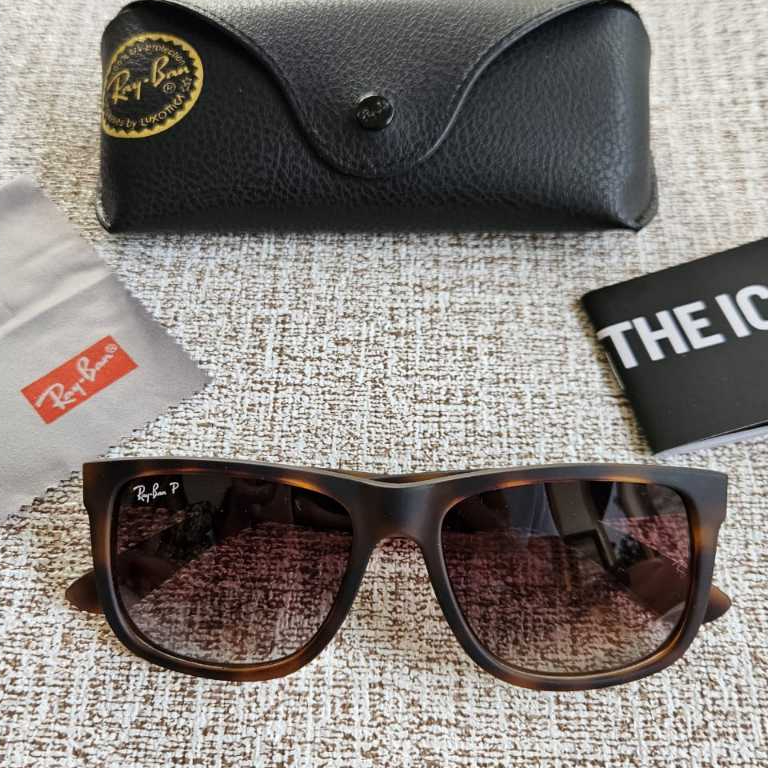 Kacamata Rayban Justin Tortoise Doff Polarized Original