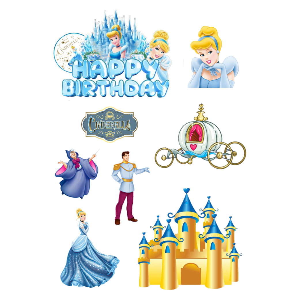 Topper PRINCESS CINDERELLA | Hiasan Cake CINDERELLA Princess /Topper Disney Princess Cinderella Cust