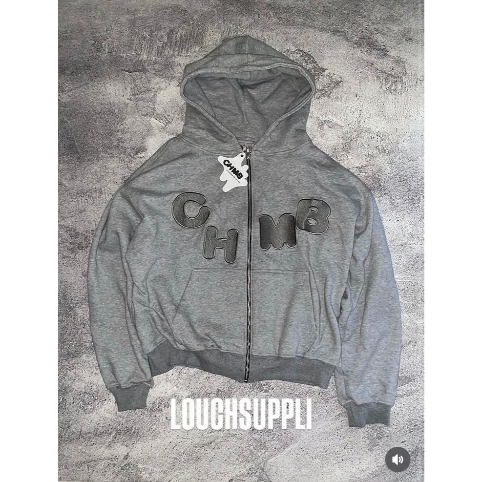 Chambre De Lavain Hoodie Zipper Authenthic Misty Original 100%