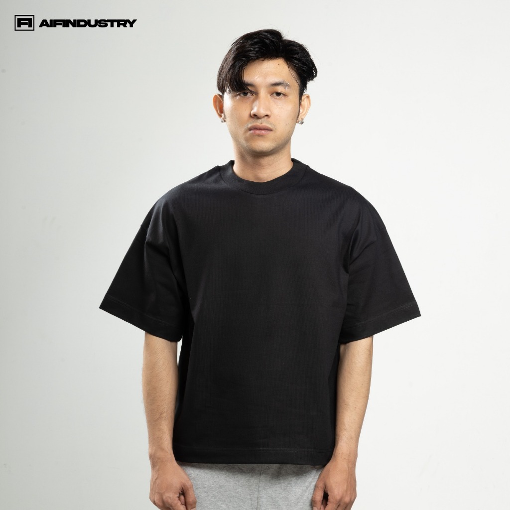 AIFindustry - Kaos Boxy  /Tshirt Softweight / Tshirt Boxy Cut / Tshirt Putih/ Kaos / Boxy Shirt / Bo