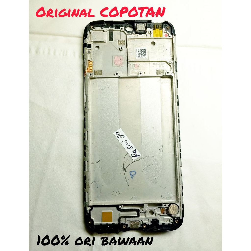 frame lcd / tatakan lcd / middle redmi 9a ori copotan