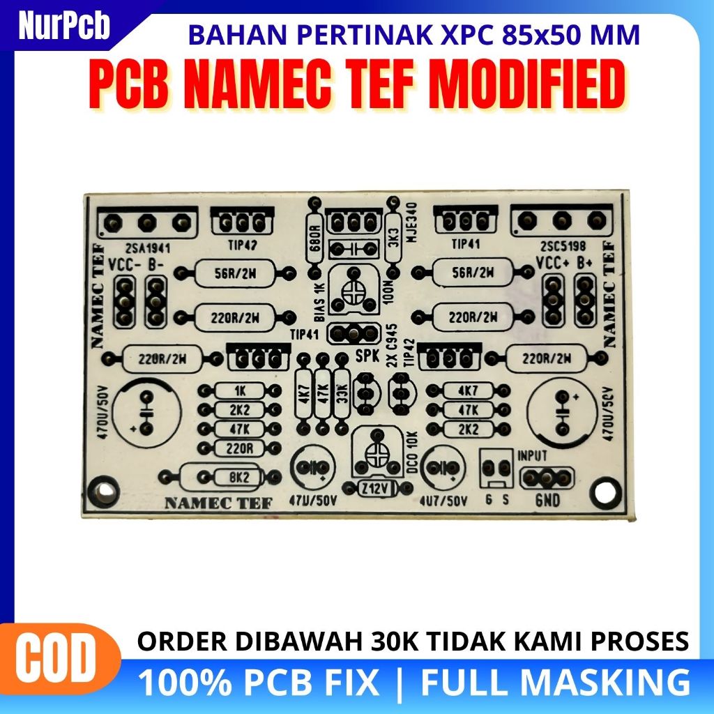 NUR PCB - PCB Power Amplifier NAMEC TEF Bias Servo