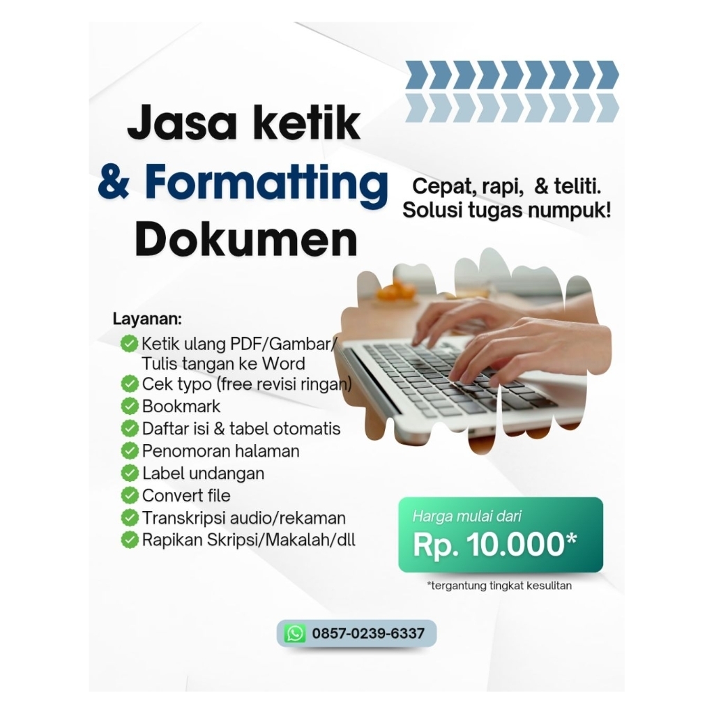 Jasa Edit & Formatting Dokumen
