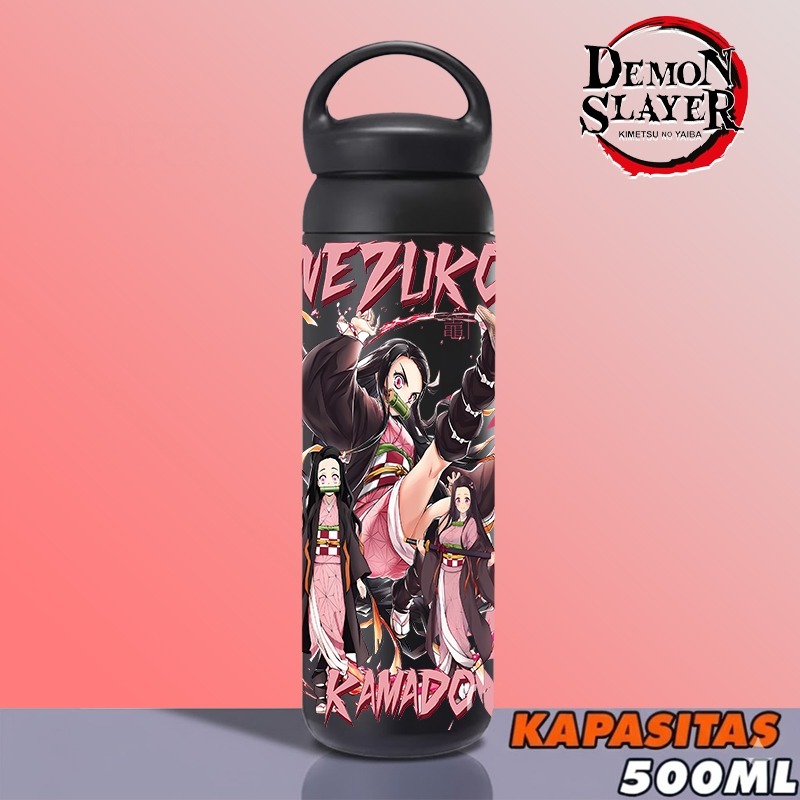 CUSTOM TUMBLER ANIME DEMON SLAYER AIR MINUM - THERMOS UNIK KADO - BOTOL MINUM SOUVENIR ULANG TAHUN -