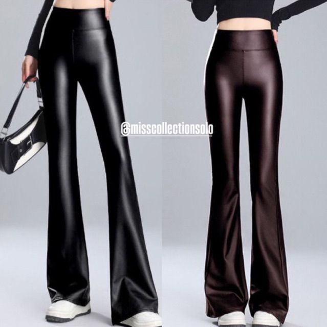 LATEX CUTBRAY PANTS