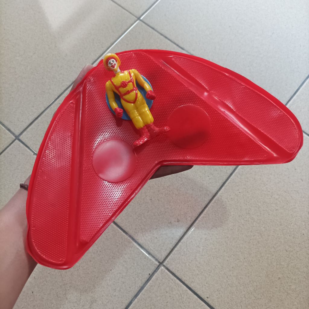 Vintage Original Rare Maskot Ronald McDonald Paralayang Mainan Action Figure