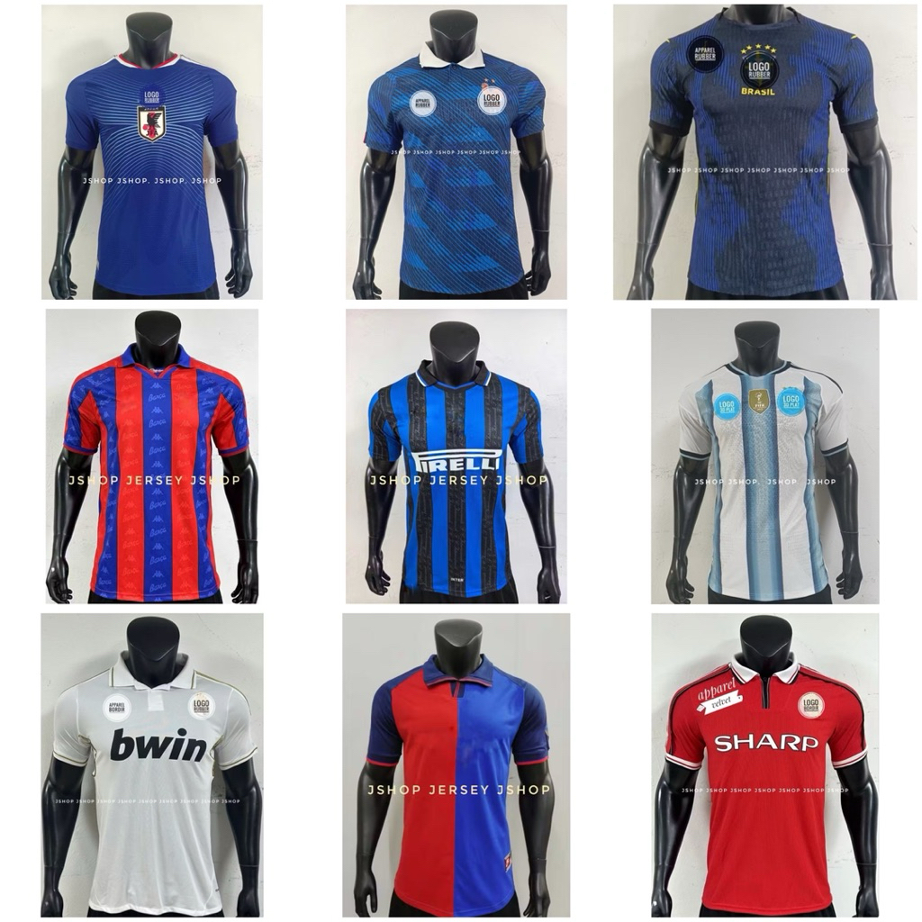 JERSEY PIALA DUNIA KATALOG JERSEY PLAYER ISSUE LOGO RUBBER JERSEY RETRO LOGO BORDIR SPONSOR VELVET