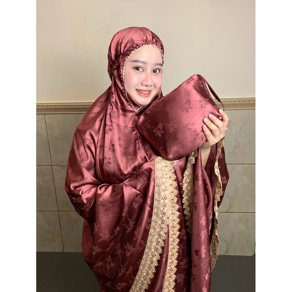 Mukena armany jacquard zahira setelan