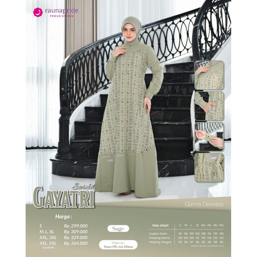 Sarimbit Rauna Gayatri  / Sarimbit Keluarga / Sarimbit Lebaran / Gamis katun / Gamis remaja / Gamis 