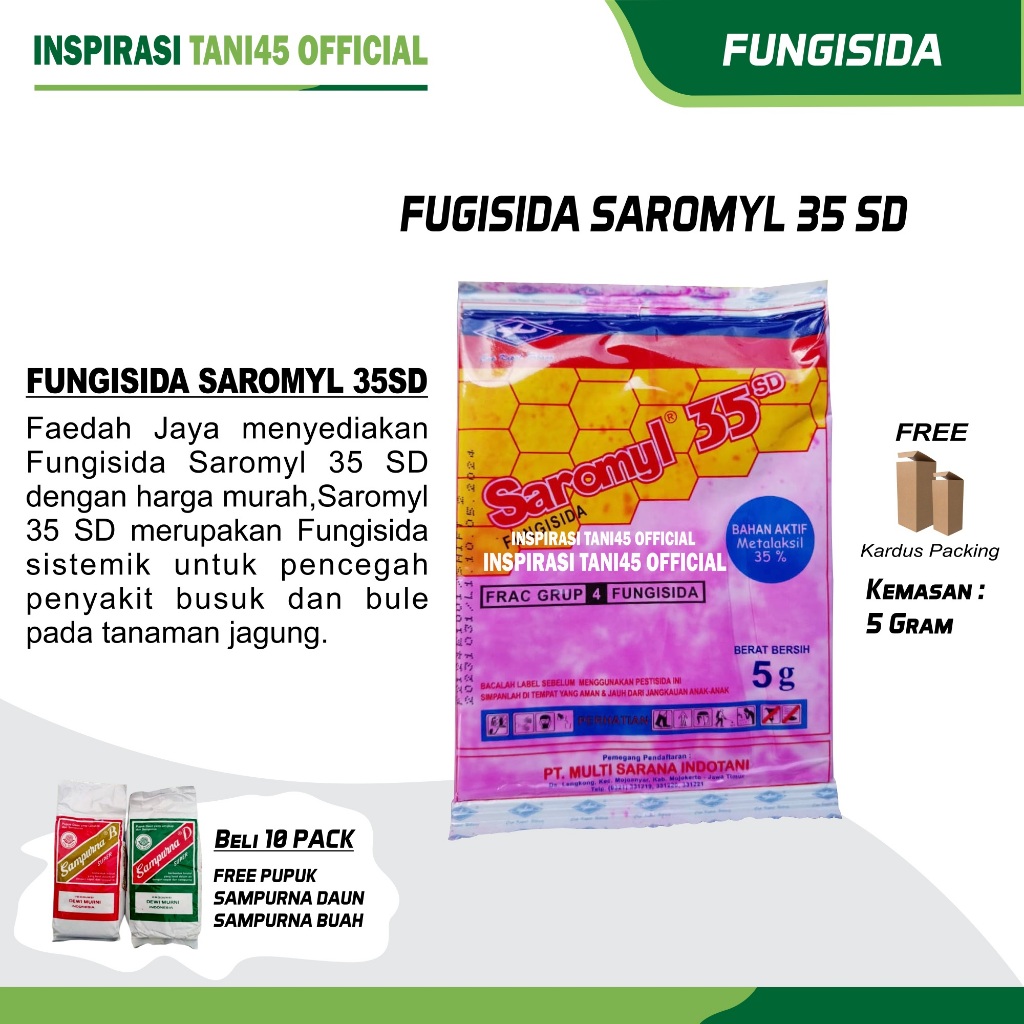 Fungisida Saromyl 35SD 5 GRAM