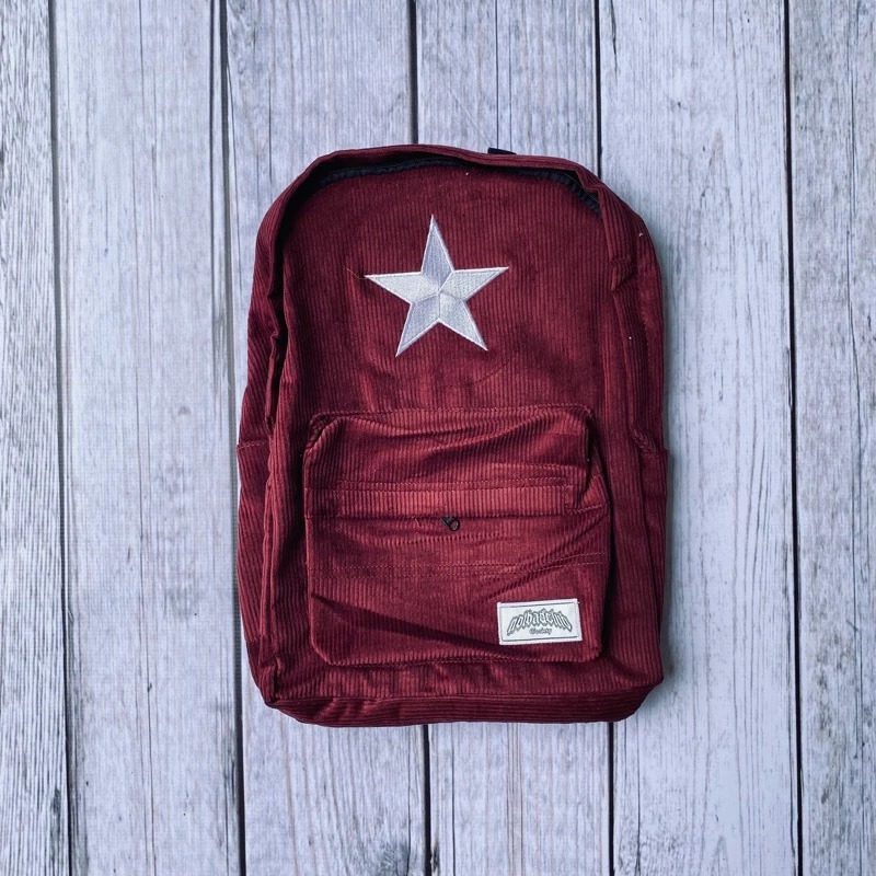 TAS RANSEL CORDUROY TAS SEKOLAH TAS BACKPACK TAS PRIA&WANITA CORDUROY