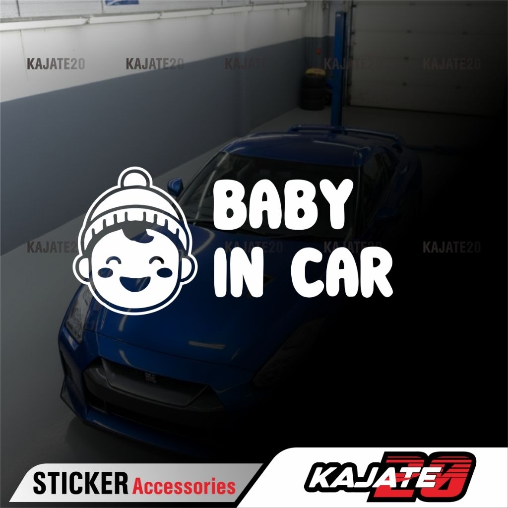 sticker cutting baby in car | 15cm |