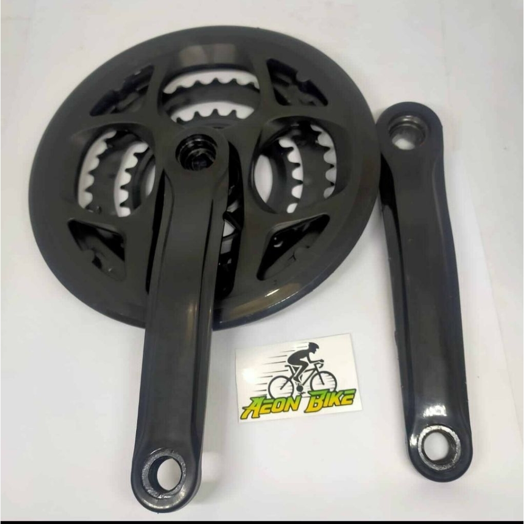 crank 3 speed 48t turanza gear 3 susun sepeda gunung gear mtb