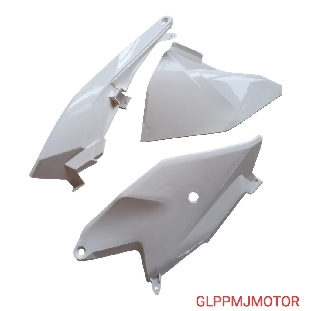 Cover Body Box Samping KTM Bodi Doff DOF Belakang Motor Trail Bebek GTX CROSS Side Panel PUTIH Cross