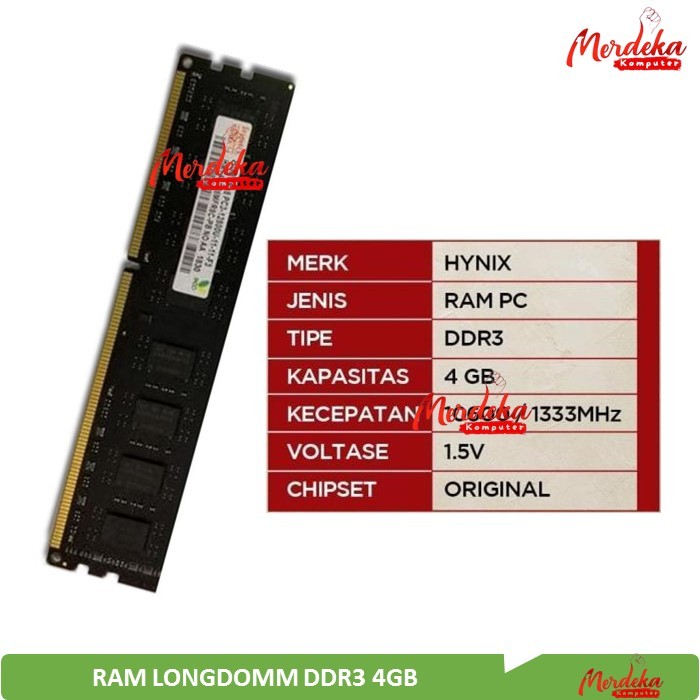 Ram PC Longdim DDR3 4GB Hynix