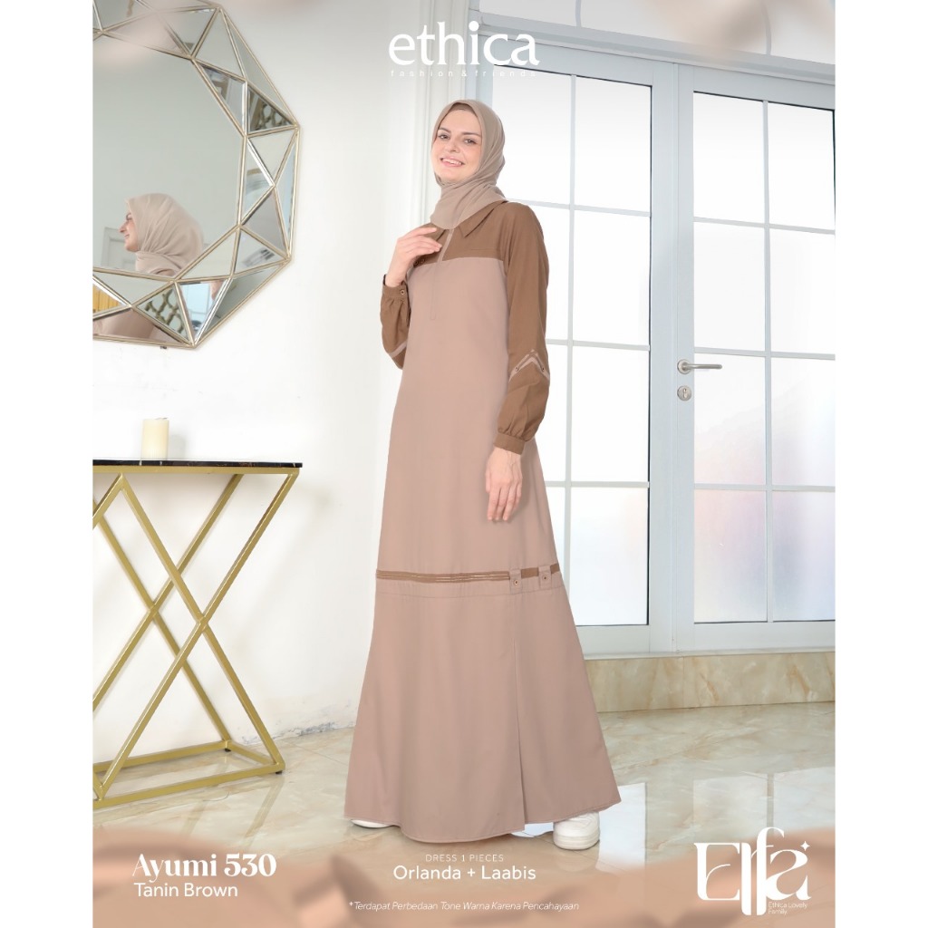 GAMIS ETHICA TERBARU MOTIF BUNGA FLORAL BATIK POLOS BAHAN KATUN SILK KAGUMI AYUMI LADIVA WARNA ABU M