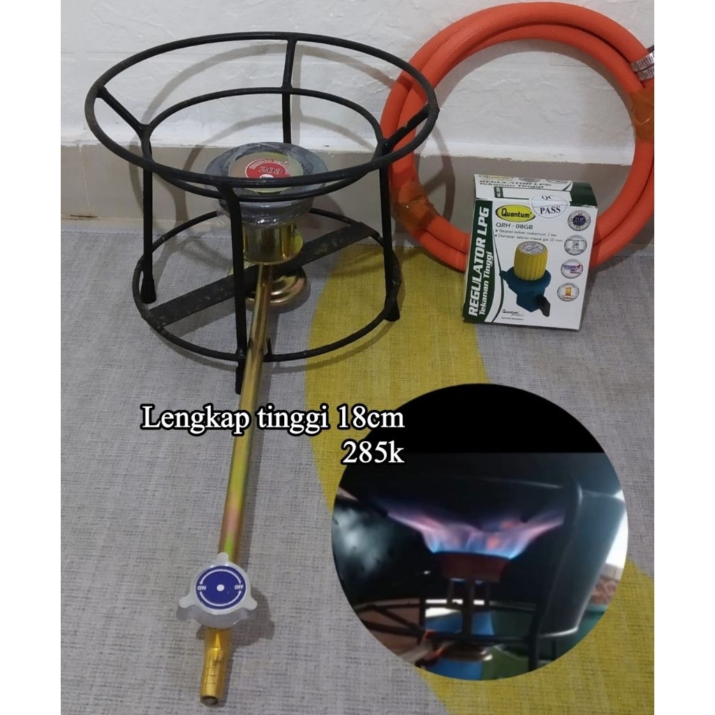 Kompor Jos Semawar Set Lengkap Jagrak Rangka Besi Selang Regulator Tekanan Tinggi