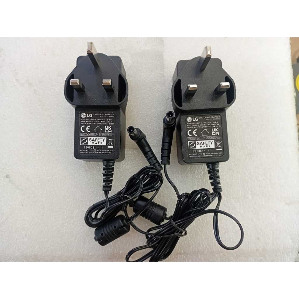ac Adaptor Adapter charger kabel Casan Colokan LG 19v-1,3a ampere lobang jarum