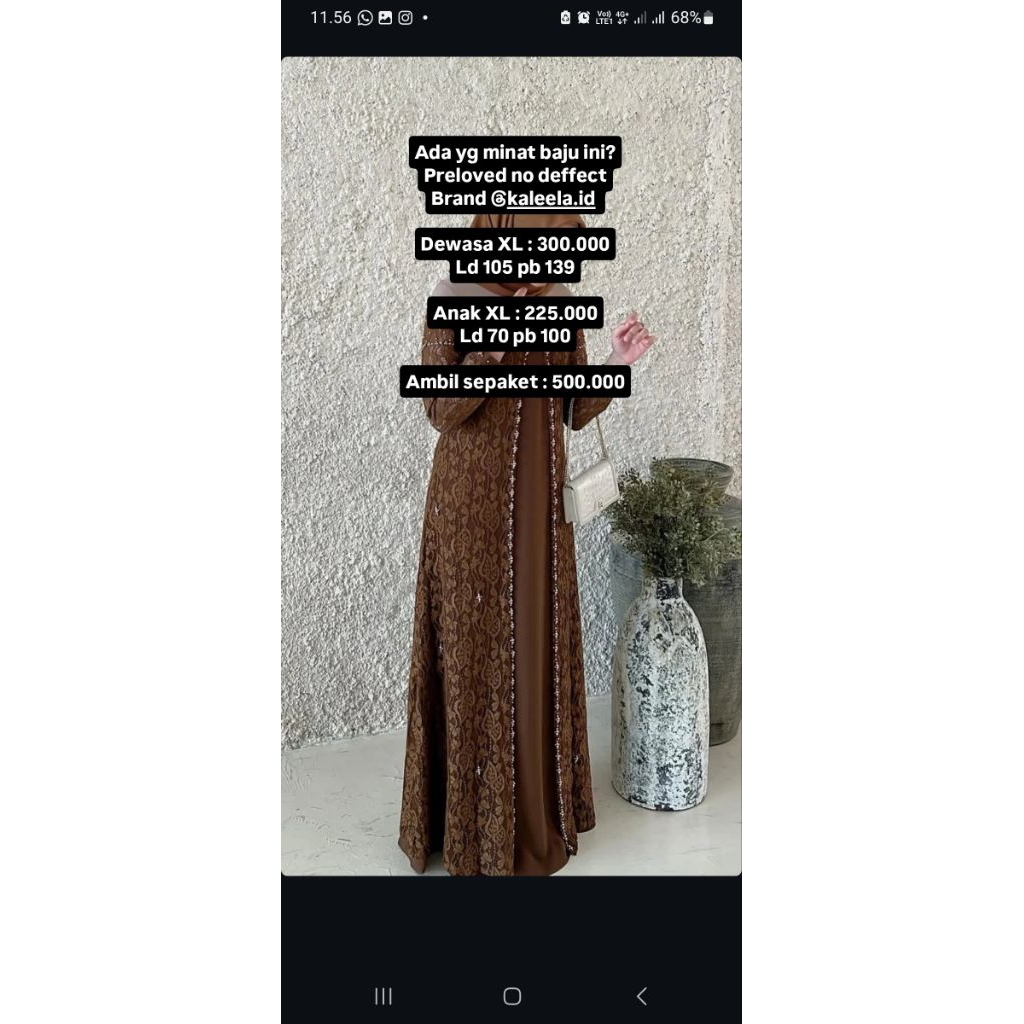 Kaleela ID Gamis Ibu dan Anak