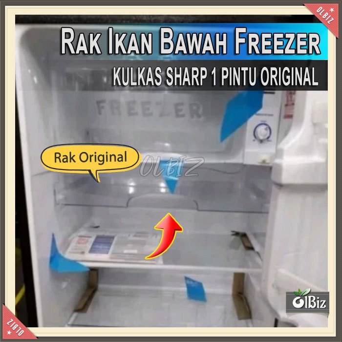 Rak Kulkas Sharp Original Rak Ikan Daging Rak Bawah Freezer Kulkas SHARP 1 Pintu