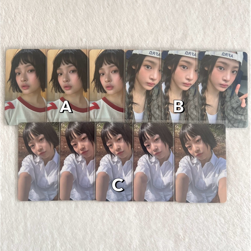 photocard hanni minji newjeans line friends how sweet set a b bondol topi official