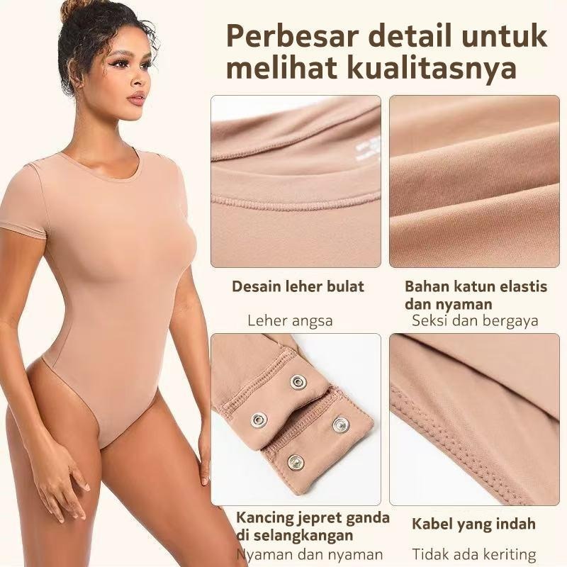 SKIMS Yoga Jumpsuit Wanita Slimfit Shapewear