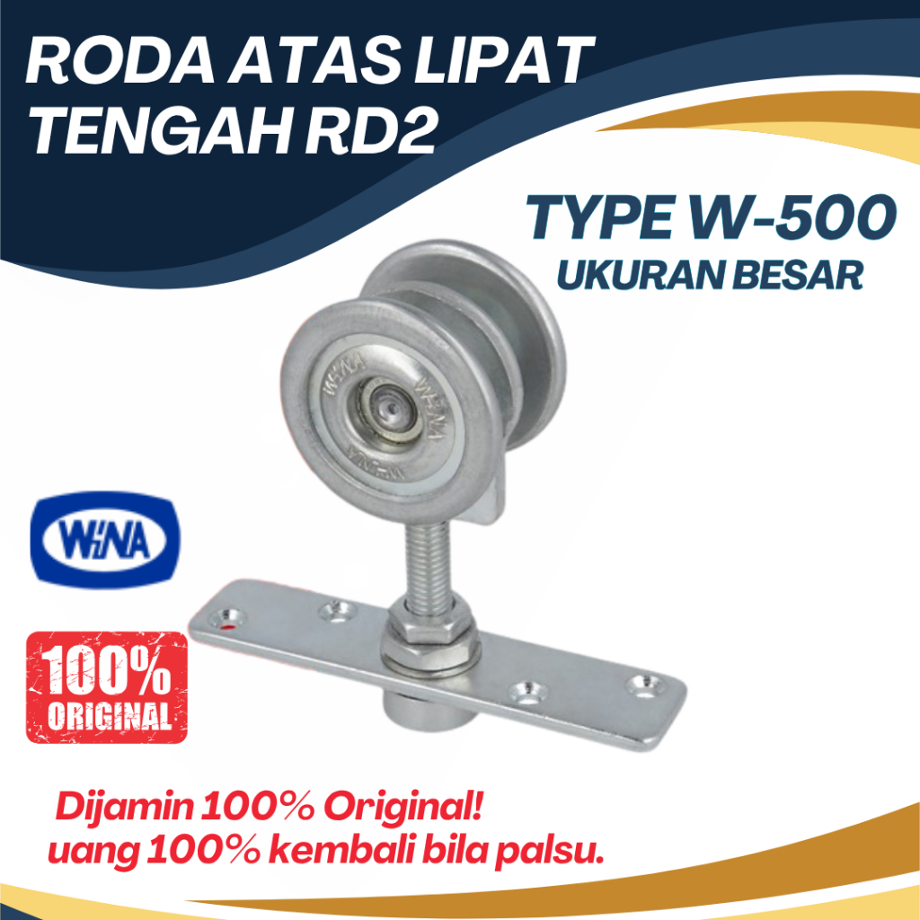 Roda Atas Lipat Tengah RD2 Wina W580 / W500 Roda Atas Pintu Garasi Wina