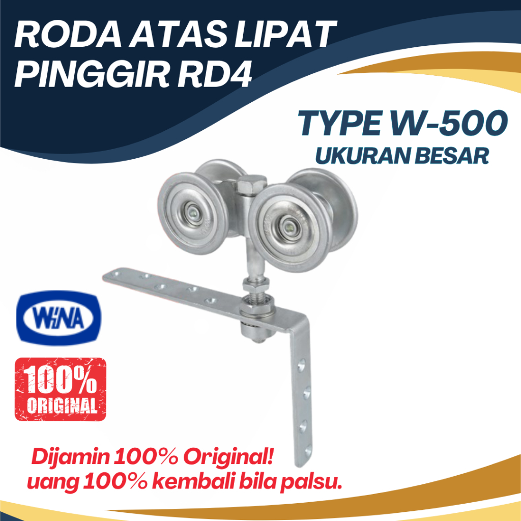 Roda Atas Lipat Pinggir RD4 Wina W580 / W500 Roda Atas Pintu Garasi Wina