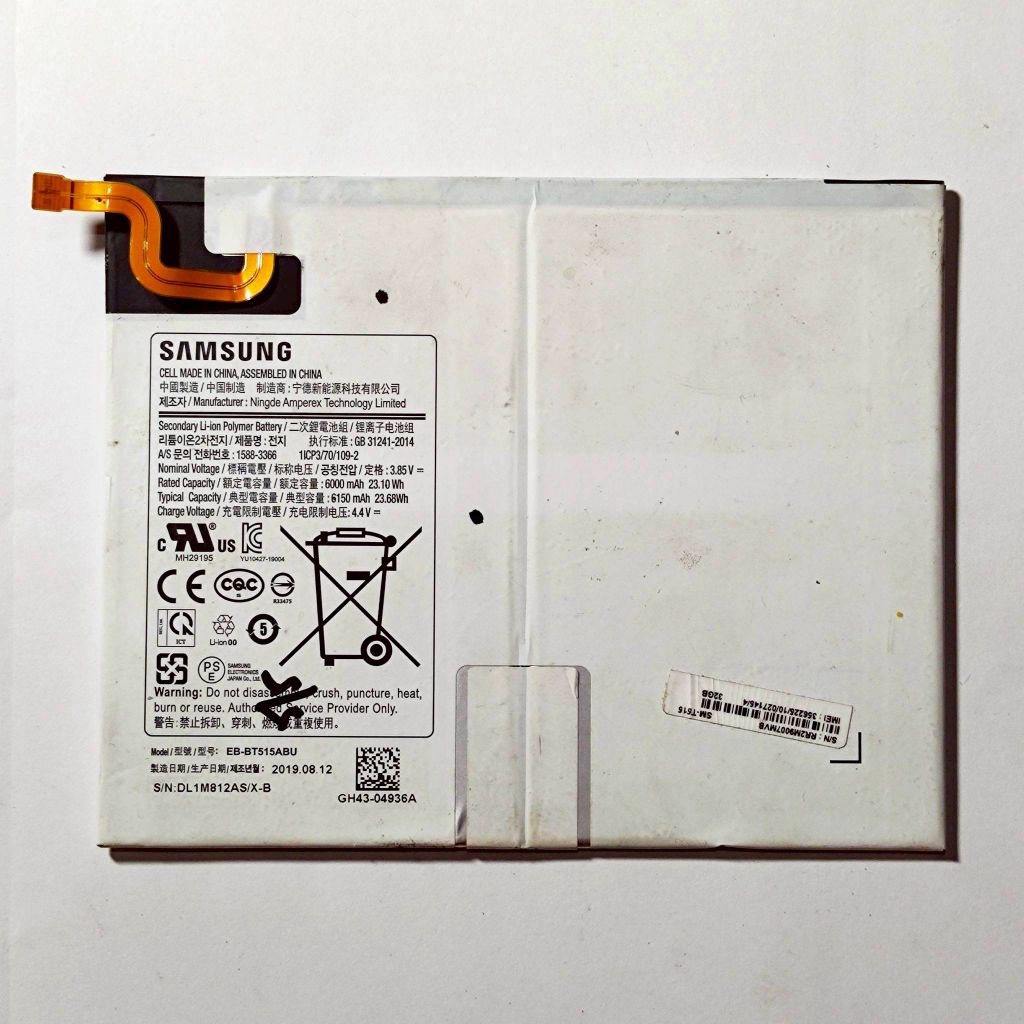 Baterai Samsung TAB A10 10.1 T510 / T515 Original Copotan Normal Tested