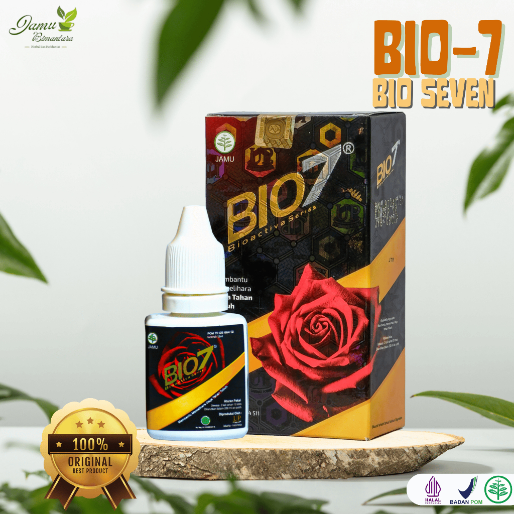 BIO 7 (BIO SEVEN) , OBAT TETES, JAMU HERBAL ORIGINAL | KHASIAT ANDALAN KITA SEMUA