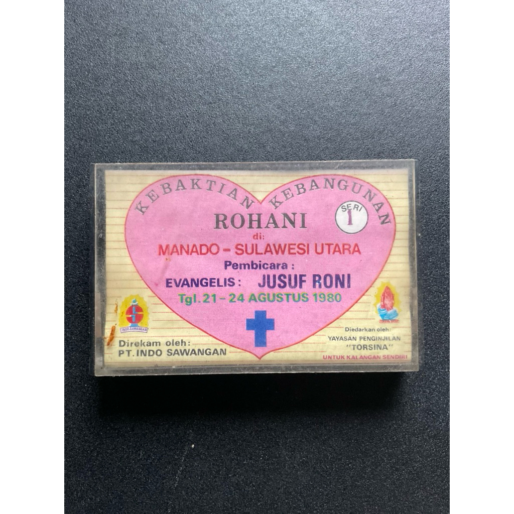 Kaset Pita Kebaktian Kebangunan Rohani di Manado - Jusuf Roni (1980)