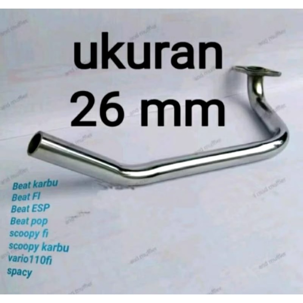 Leher pipa knalpot inlet 26 beat fi, beat karbu, secoopy, beat deluxe