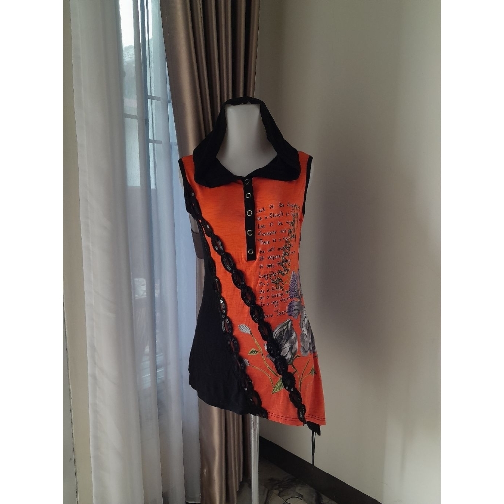 Y2k Sleeveless Hoodie Top Mix Sequin, Y2k Top, Vintage