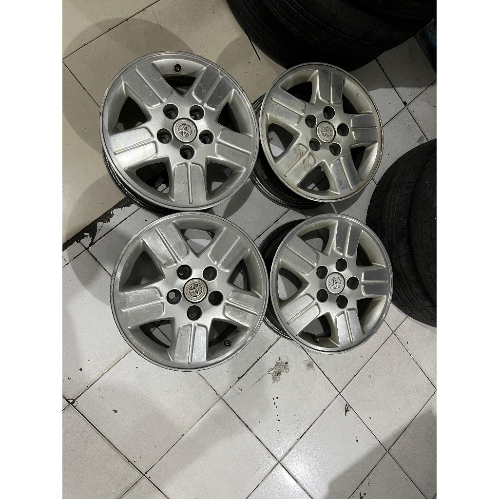 VELG MOBIL BEKAS SEKEN OEM INOVA G RING 15 PCD 5X114 SILVER COCOK BUAT APV GRANDMAX LUXIO
