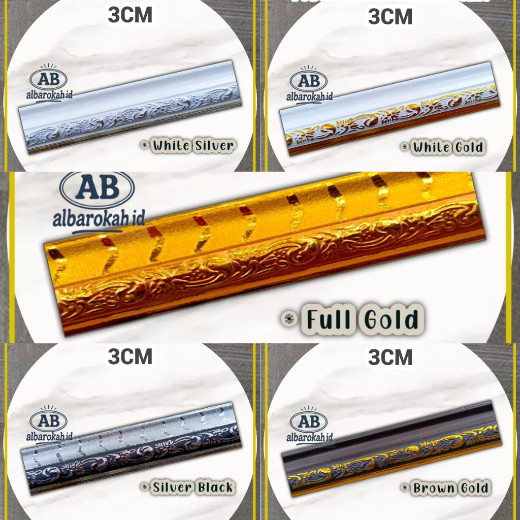 figura batangan panjang setengah meter | lis fiber batangan  / lis plavon / figura 3d / batangan pig