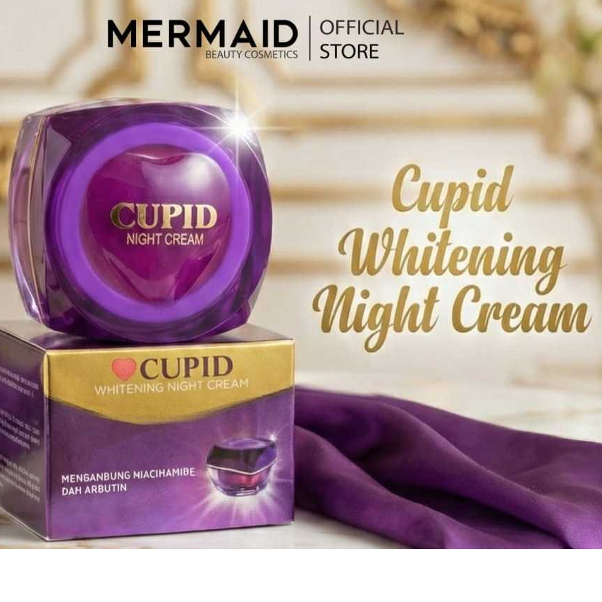 Cupid Whitening Night Cream Mutiara - 10gr / Cupid Cream
