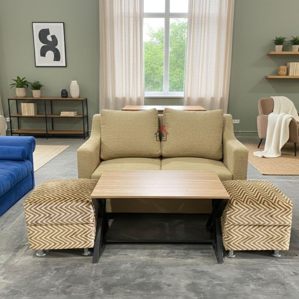 SOFA TAMU 1 SET MOTIF / SOFA RUANG TAMU / SOFA FURNITURE / SOFA TAMU MODERN / SOFA RETRO