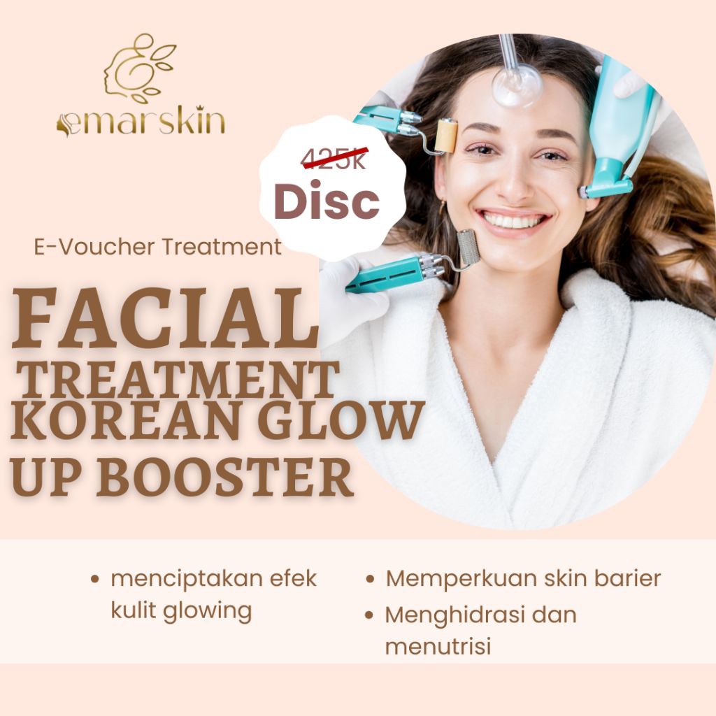 Voucher Facial Treatment korean Glow Up Booster