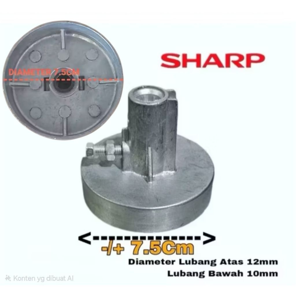 Puli Pengering Sharp - Puly Spin Dinamo Mesin Cuci Sharp 2 Tabung