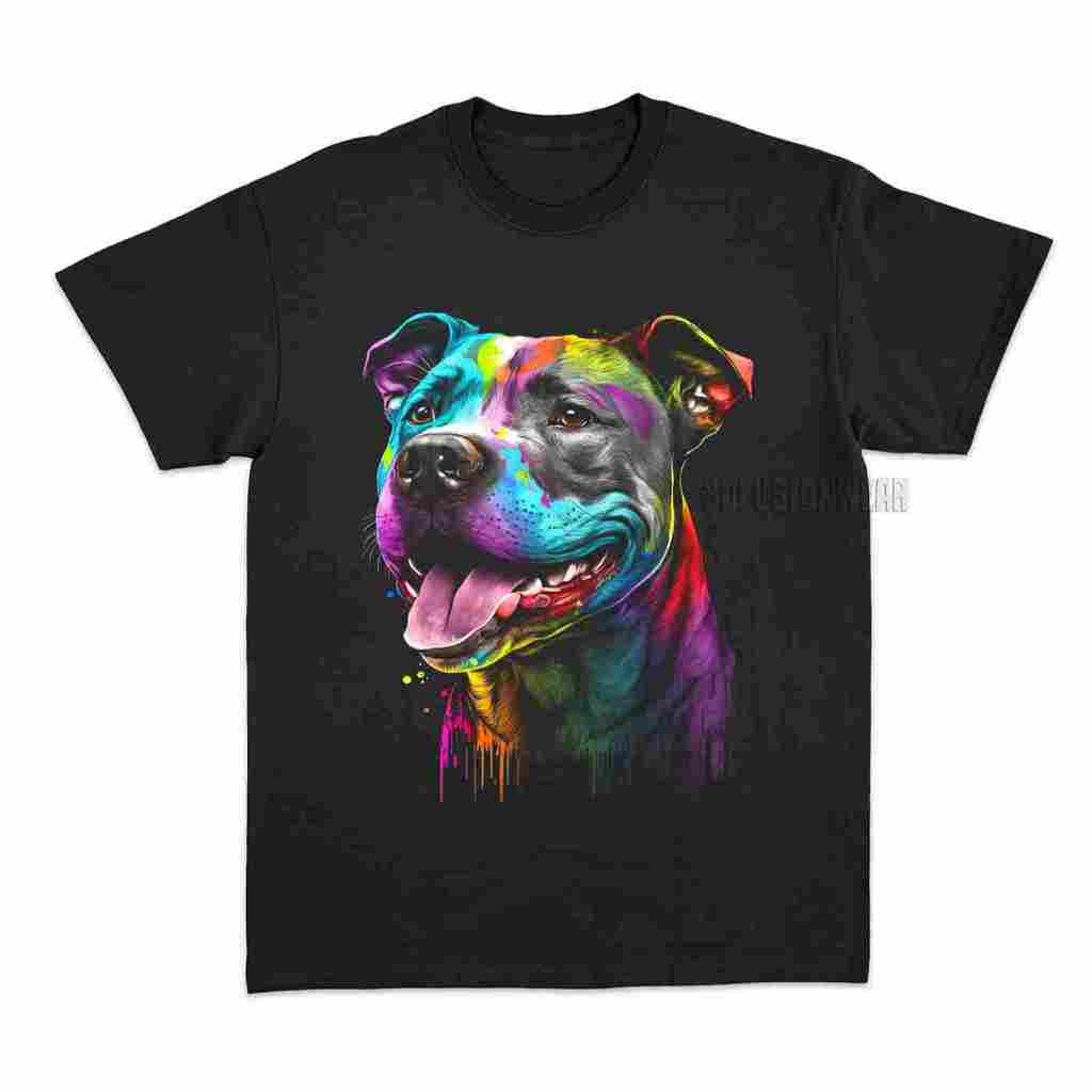 Kaos 3D Dog Glow Style - 3dfusionid