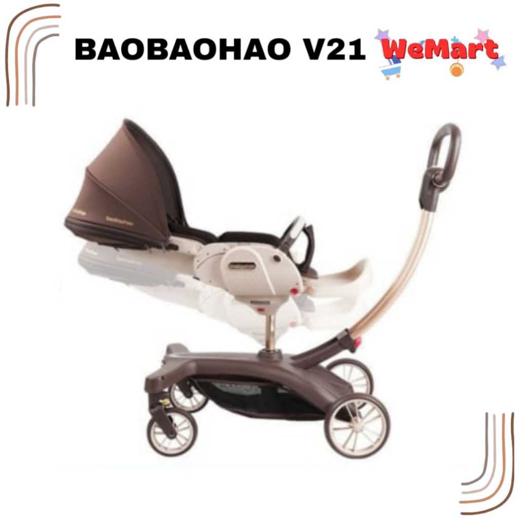 V21 BAOBAOHAO BABY STROLLER DELUXE ADJUSTABLE SEAT // Mainan Kereta Dorong Bayi Dua Arah Model Premi